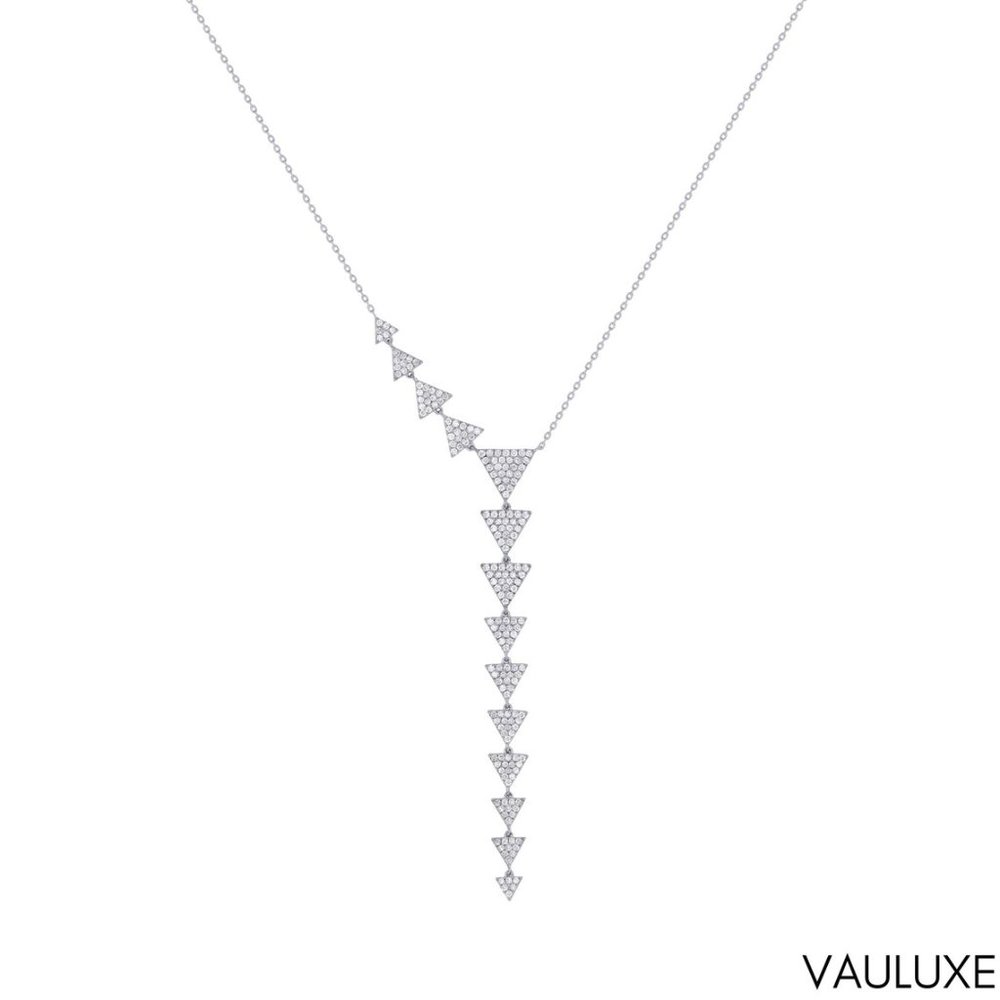 Luxury 18k Jewelry Pendant White Gold Italian Style Round Shape Diamonds VS-SI